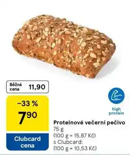 Tesco Proteinové večerní pečivo nabídka