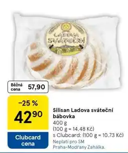 Tesco Silisan Ladova sváteční bábovka nabídka