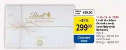 Tesco Lindt Hochfein Pralinky směs čokoládových bonbonů nabídka