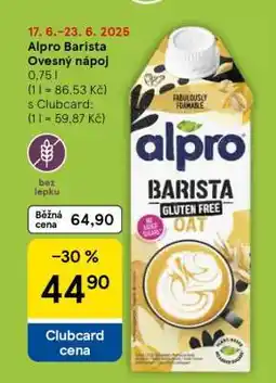 Tesco Alpro Barista Ovesný nápoj nabídka