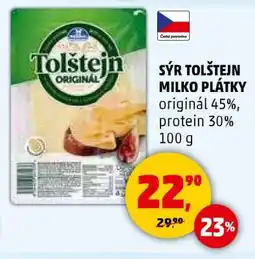 Penny Market SÝR TOLŠTEJN MILKO PLÁTKY nabídka