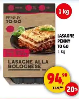 Penny Market LASAGNE PENNY TO GO nabídka