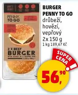 Penny Market BURGER PENNY TO GO nabídka