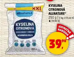 Penny Market KYSELINA CITRONOVÁ ALLNATURE nabídka