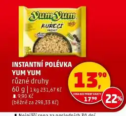 Penny Market INSTANTNÍ POLÉVKA YUM YUM nabídka