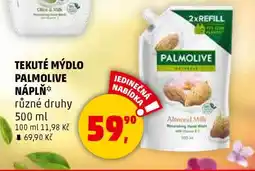 Penny Market Tekuté mýdlo Palmolive náplň nabídka