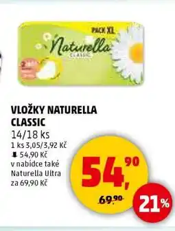 Penny Market VLOŽKY NATURELLA CLASSIC nabídka