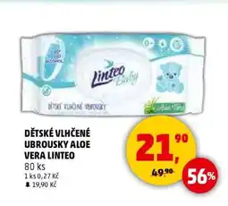 Penny Market Dětské vlhčené ubrousky Aloe Vera Linteo nabídka