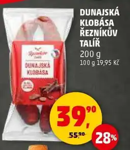 Penny Market DUNAJSKÁ KLOBÁSA ŘEZNÍKŮV TALÍŘ nabídka