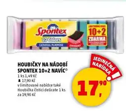 Penny Market Houbičky na nádobí Spontex 10+2 navíc nabídka