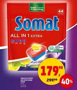 Penny Market Tablety do myčky All in 1 Extra Lemon Somat nabídka