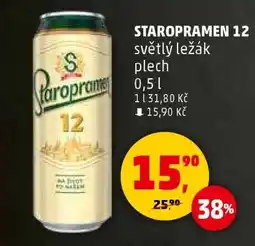 Penny Market STAROPRAMEN 12 světlý ležák plech nabídka