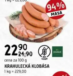 Terno Krahulecká klobása nabídka