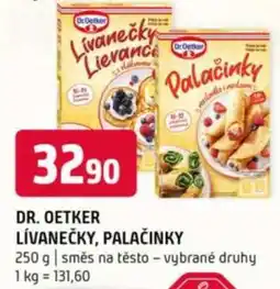 Terno DR. OETKER LÍVANEČKY, PALAČINKY nabídka