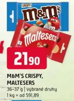 Terno M&M'S CRISPY, MALTESERS nabídka