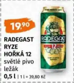 Terno RADEGAST RYZE HOŘKÁ 12 světlé pivo ležák nabídka