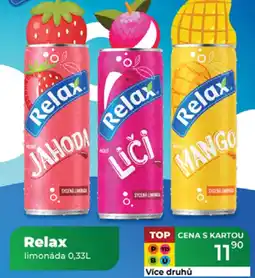 Tamda Foods Relax limonáda nabídka