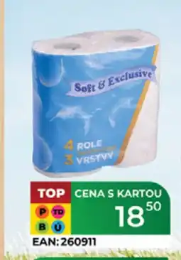 Tamda Foods Soft&Exclusive toaletní papír nabídka