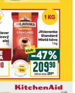 Billa Jihlanka standard mletá káva nabídka