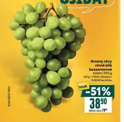Billa Bílé hrozny bílé bezsemenné nabídka
