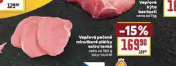 Billa Vepřová pečeně minutkové plátky extra tenké nabídka
