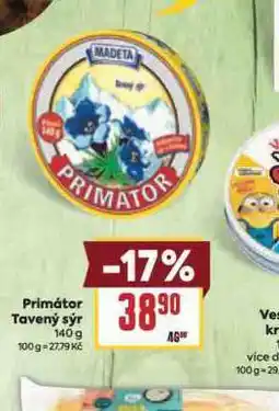 Billa Primátor tavený sýr nabídka