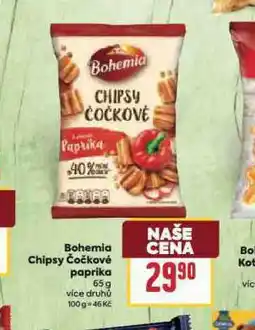 Billa Bohemia chipsy čočkové paprika nabídka
