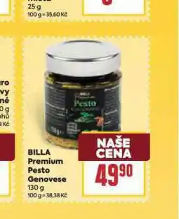 Billa Billa premium pesto genovese nabídka