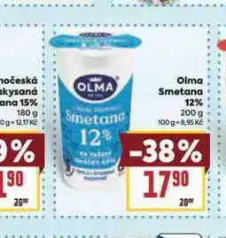 Billa Olma smetana 12% nabídka