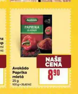 Billa Avokádo paprika mletá nabídka
