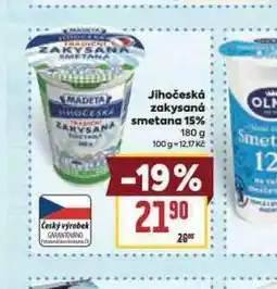 Billa Jihočeská zakysaná smetana 15% nabídka