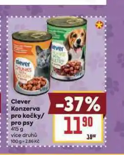 Billa Clever konzerva pro psy nabídka
