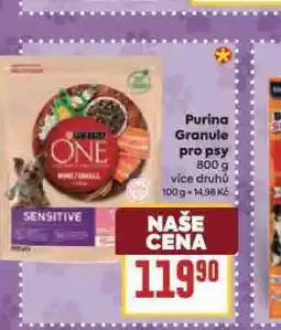 Billa Purina granule pro psy nabídka
