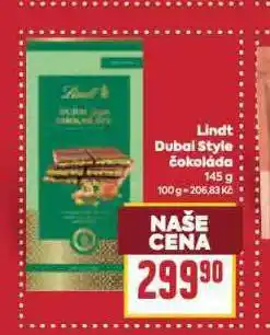 Billa Lint dubai style čokoláda nabídka