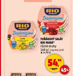 Penny Market Rio mare tuňákový salát nabídka