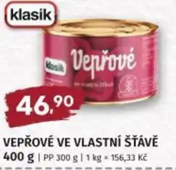Coop hb Vepřové ve vlastní šťávě nabídka