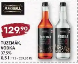 Coop hb Tuzemák, vodka nabídka
