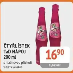 Coop hb Čtyřlístek tad nápoj nabídka