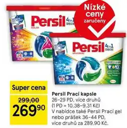 Tesco Persil Prací kapsle, 26-29 PD, více druhů nabídka