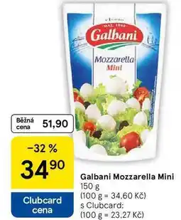 Tesco Galbani Mozzarella Mini, 150 g nabídka