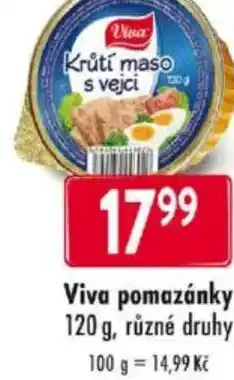 Qanto Viva pomazánky nabídka