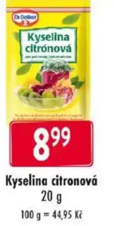 Qanto Dr. Oetker Kyselina citronová nabídka