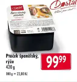 Qanto Ptáček španělský, rýže nabídka