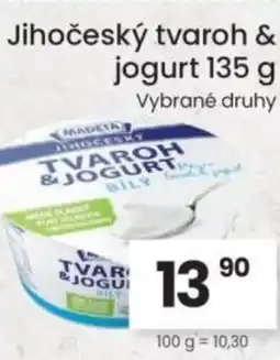 Kubík potraviny MADETA Jihočeský tvaroh & jogurt nabídka