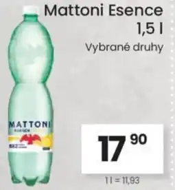 Kubík potraviny Mattoni Esence nabídka
