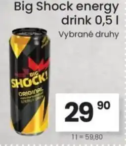 Kubík potraviny Big Shock energy drink nabídka