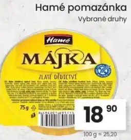 Kubík potraviny Hamé pomazánka nabídka