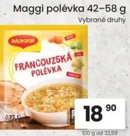 Kubík potraviny Maggi polévka nabídka
