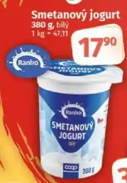 COOP TIP Ranko Smetanový jogurt nabídka