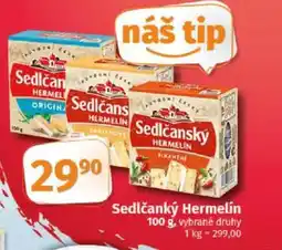 COOP TIP Sedlčanky Hermelín nabídka
